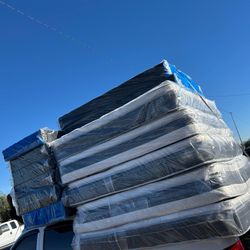 Pillow  Top Plush Mattresses With Free Box Spring Included 