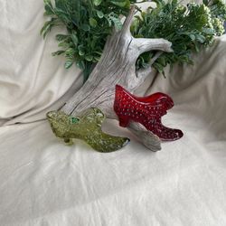 VTG Olde Virginia Glass Shoes