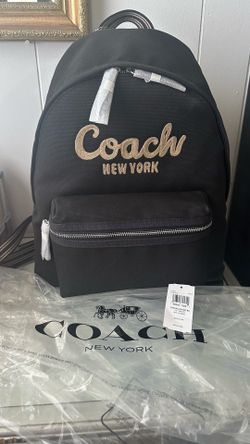 Coach Cargo Backpack Black Canvas ✨ Brand New With Tags