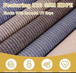 VICLLAX Outdoor Roller Shade 6' W×6' L, Patio Cordless Roller Blinds, Exterior Roll Up Shade with Spliced Design for Patio Porch Gazebo, Wheat