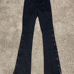 Fashion Nova Mens Black Fit Jeans