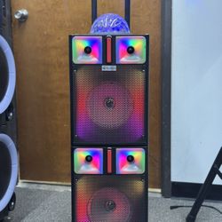 PartyBlast Karaoke Speaker with Dual 8” Woofers
