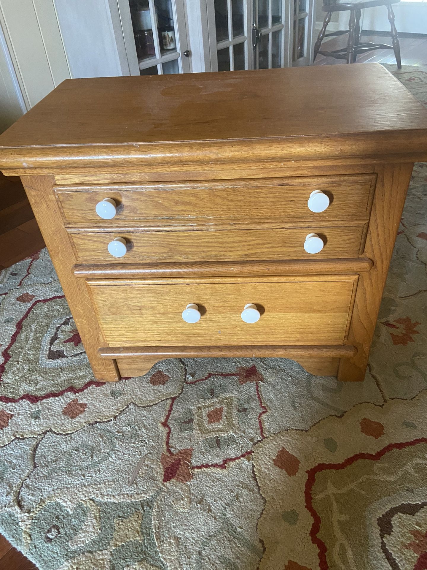 Night Stand On End Table - Solid oak