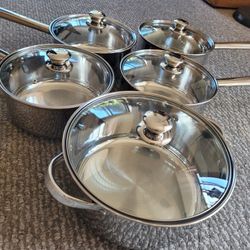 New Stainless Steel Cookware Set 