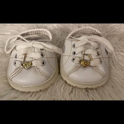 Build A Bear White Sketchers W/Heart Charm