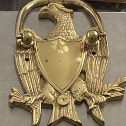 American eagle brass door knocker