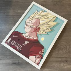 Dragon Ball Z Mejia Vegeta x Liverpool Soccer Jersey Custom Print 