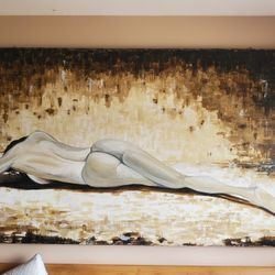 Large Painting Art  44 X 78