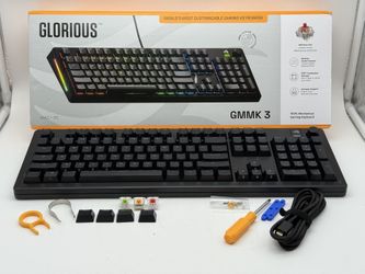 Glorious - GMMK 3 100% Wired Mechanical Linear Switch Gaming Keyboard with Hot-swappable Switches - Black (108)