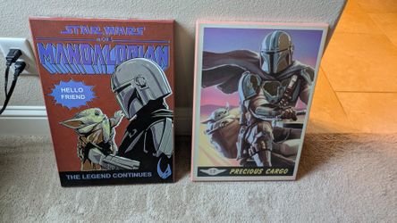 Canvas Starwars Art Both For $20