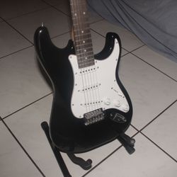 Black Electric Guitar 