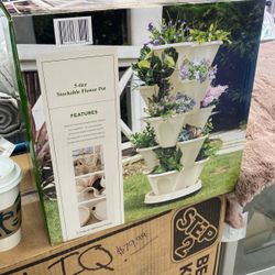 Flower Pot 5 Tier Stackable 