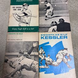 Lot Of 4 Kessler Baseball Fans Guides
