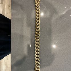 Cuban link dog collar