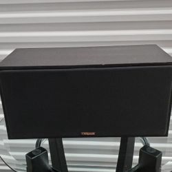 Klipsch Kg 2.2v Magnetically Shielded Center Channel Speaker Excellent Vintage Condition Black Oak Finish USA $75ea 