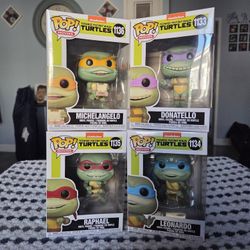 NIB Ninja Turtle FUNKOs #1133-1136