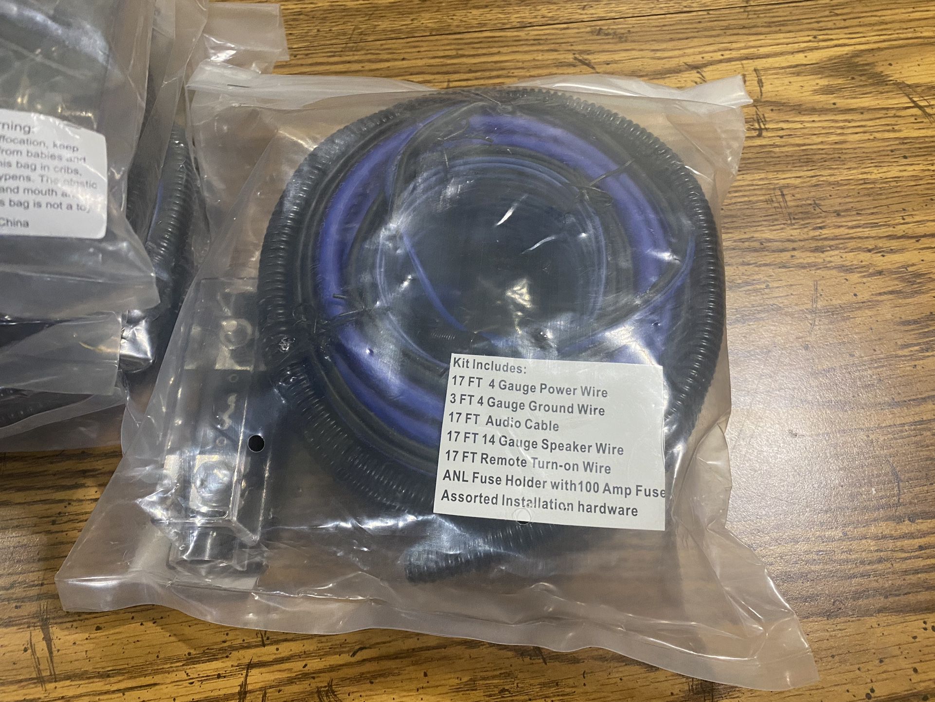 New Car Audio 4 Gauge Car Amplifier Wire Kit $40 Each