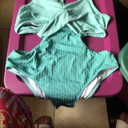 Teal Monokini Bathing Suite