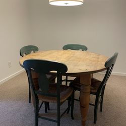 Oak Dining Table + Chairs Set - MUST GO!