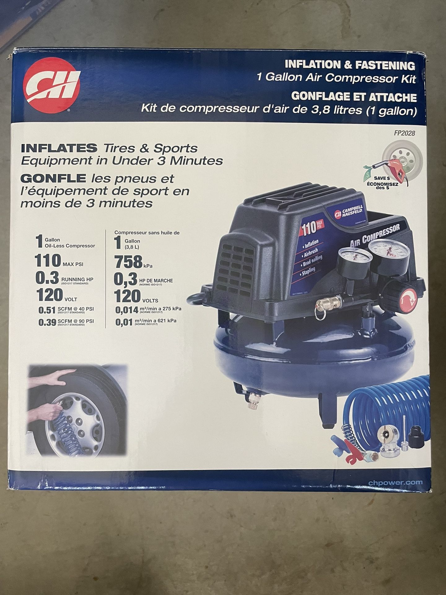 Campbell Hausfeld FP2028 1 Gallon Air Compressor