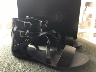Forever 21 Sandals size 7 Black