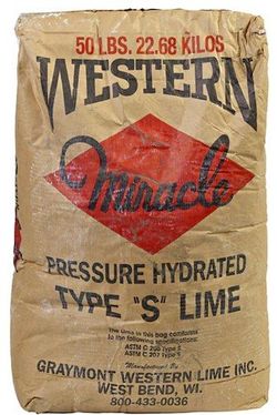 Hydrated Type S Masonry Lime - 50lb bags