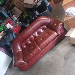 Kroehler Leather Sofa 