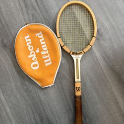 Tennis Racket Wood Wilson Vintage