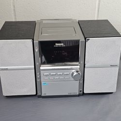Panasonic SA-PM18 Bookshelf Stereo System 5 CD Disc Changer *Read*