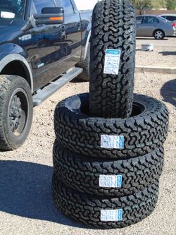 LT 265/70/17 New Maxtrek Hill Tracker All Terrain 10 Ply Tires