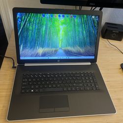 HP Laptop Computer / 17” Inch Display / AMD A9 CPU / 8GB DDR4 RAM / Radeon R5 GPU / 128GB SSD / Windows 11 Pro + Microsoft Office 21