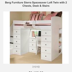 Berg Loft Bed And Desk 