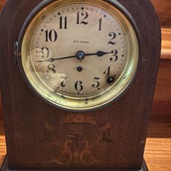 Early 1900 s Seth Thomas Mahogany Inliad Beehive Clock