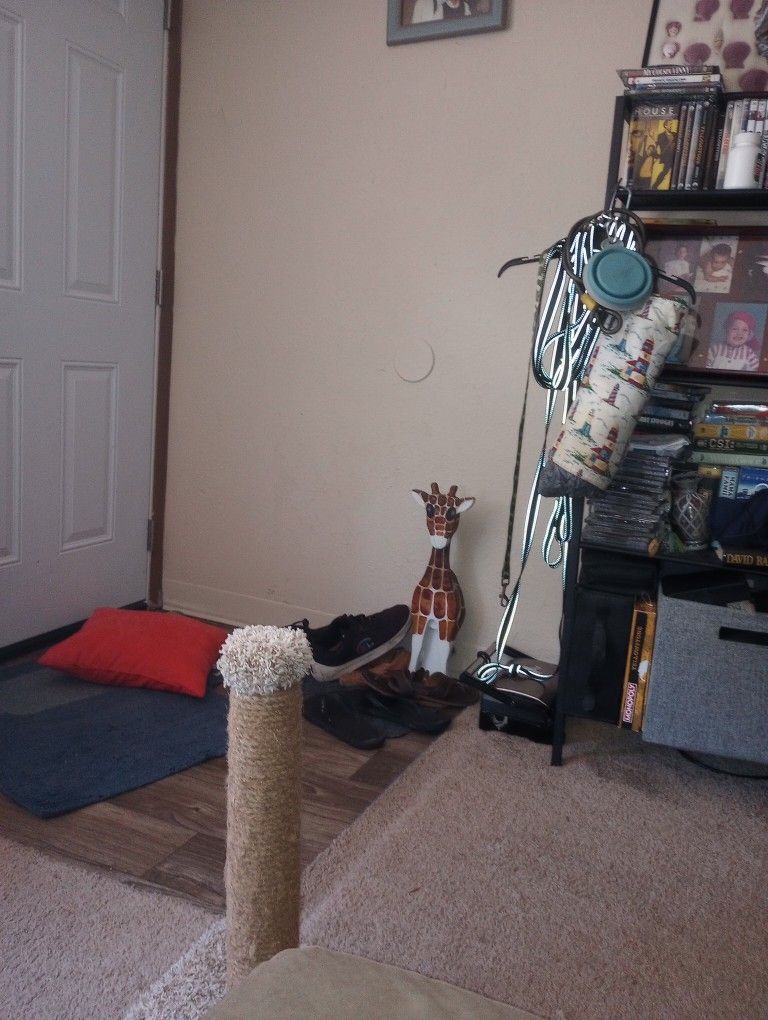 Hard Wood Giraffe Statue 