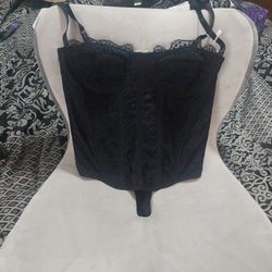 New Sexy Black Corset Lingerie Sz XS $35 OBO 