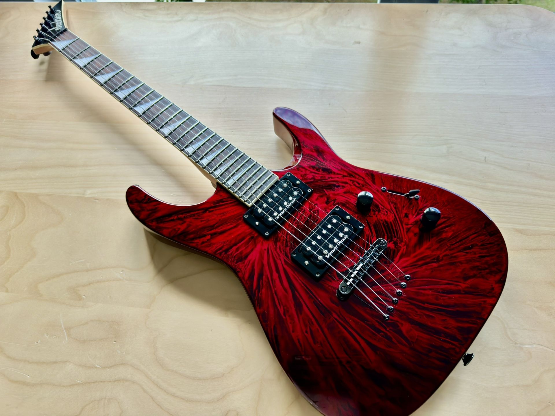 RARE* Jackson DK2T Eerie Dess Red Swirl Made In Japan! for Sale in