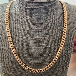 10k Rose Gold Miami Cuban Chain With VVS Diamond Lock For A Good Price!!