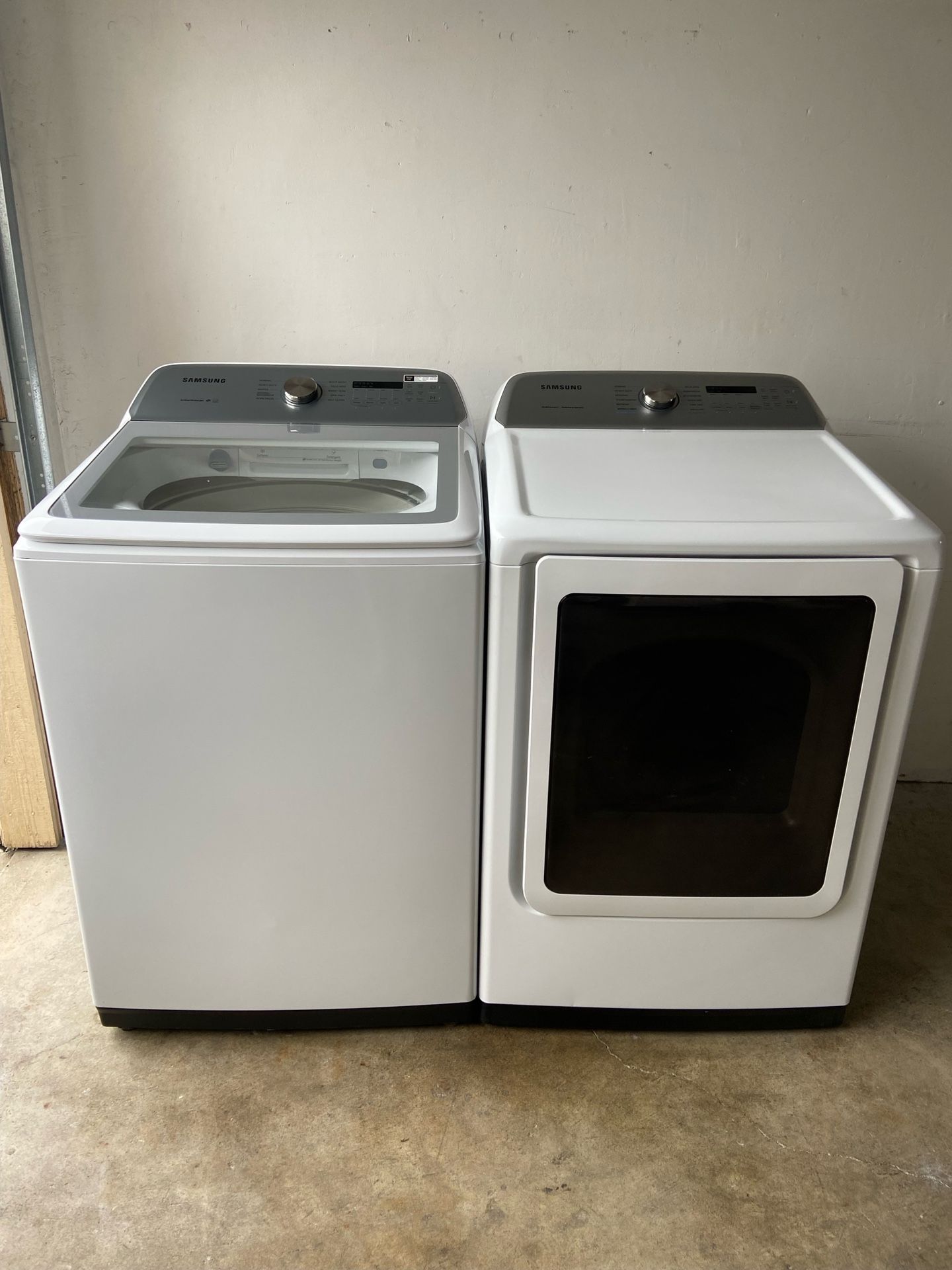 Samsung HE Heavy Duty Super Capacity Washer And Electric Dryer Set
