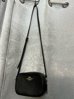 Coach Black Leather Mini Crossbody Bag