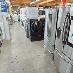 Blow Out Sale Warehouse Full Of Nice Like Brand New Refrigerator Washer Dryer Stove Oven Stackable Free Warranty Only 65for Financing 90day TO Pay 