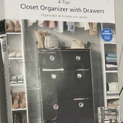 Closet Organizer With Drawers 