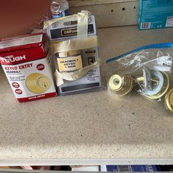 Door locks with keys