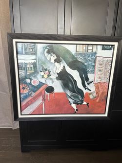 Marc Chagall “The Birthday” Framed Art Reproduction – 24” × 30”