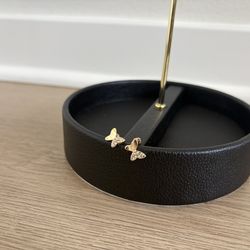 $6 for Gold Butterfly Crystal Stud Earrings