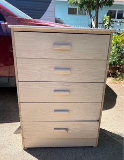 Used White Wood Dresser