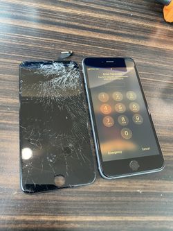 iPhone cracked screen