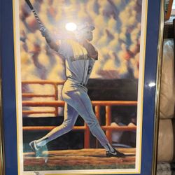 Signed Ken Griffey Lithograph 