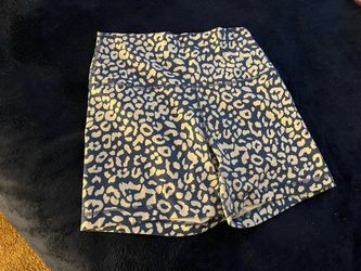 Cheetah print yoga shorts