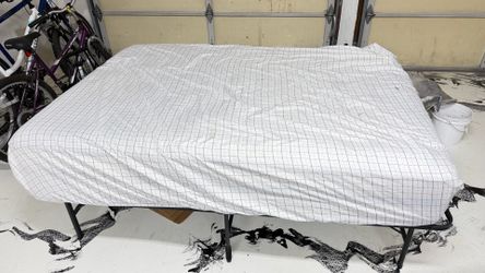 Full Sized Bed Mattress with Platform Frame