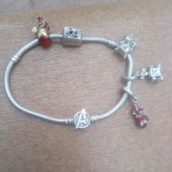 Marvel Avenger Sterlin Silver Bracelet